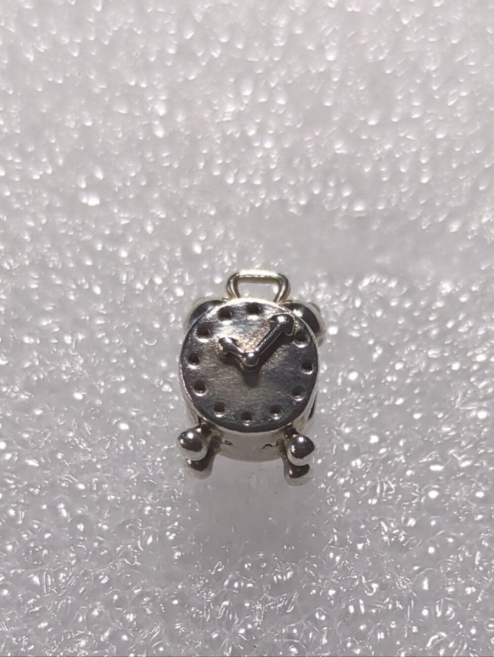 Pandora Sterling Silver Alarm Clock Charm Pendant